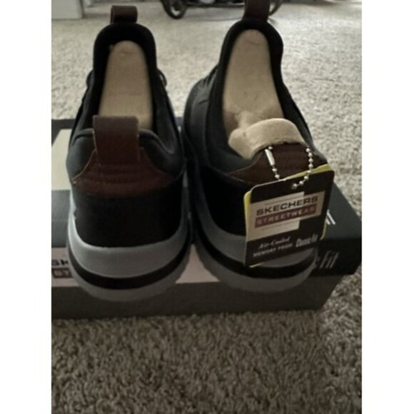 Skechers Shoes Mens 8 Black Delson 3.0 Cicada Casual Slip on Sneakers 210238 - Picture 8 of 13